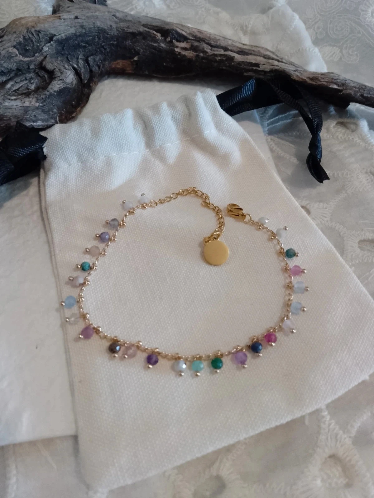 Armband met natuurlijke toermalijn stenen – photo 2